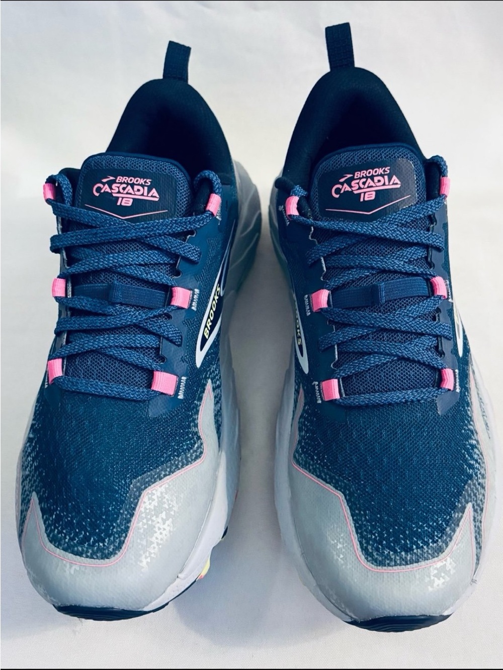 Brooks Women's Teal, Gray & Pink Trail Running Shoes - Picture 10 of 11